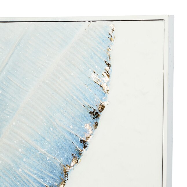 Azure Palm Metal Wall Art – Luxe Tropical Statement Panel