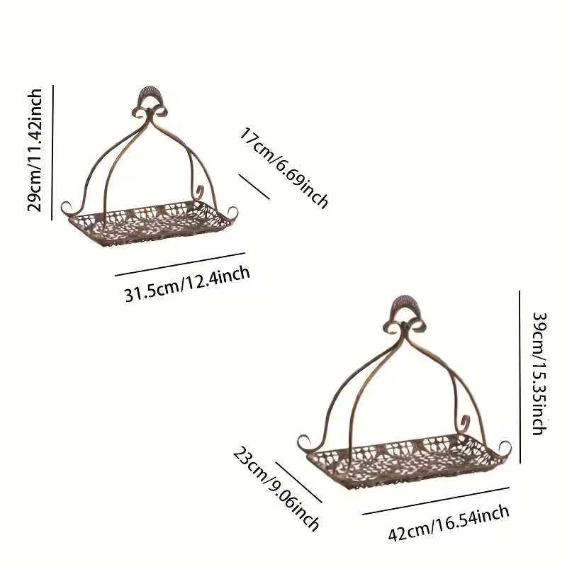 Royal Arch Metal Serving Stand Set – Vintage Dome Tray Duo