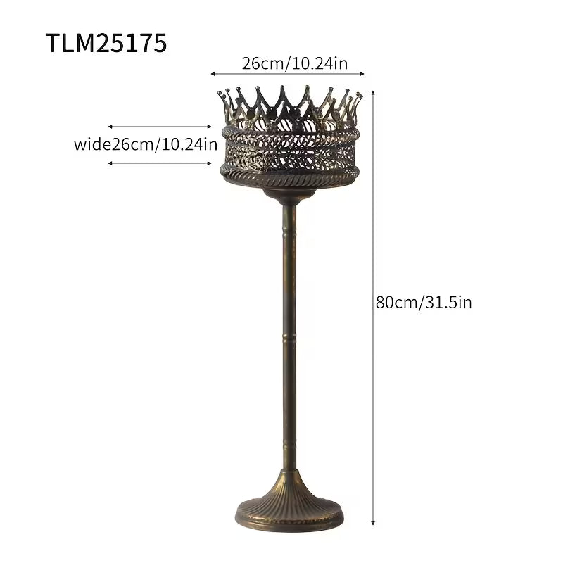 Verdant Crown Metal Planter Stands – Antique Rustic Pedestal Plant Holder