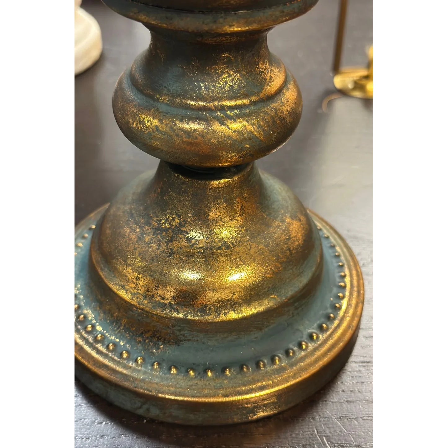 Aurelia Tall Vase – Rustic Vintage Metal Floral Urn