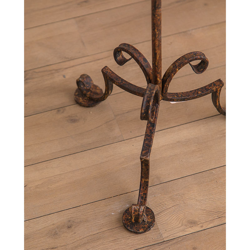 Rustic Floor Standing Candelabra – Vintage Iron Candle Holder Stand